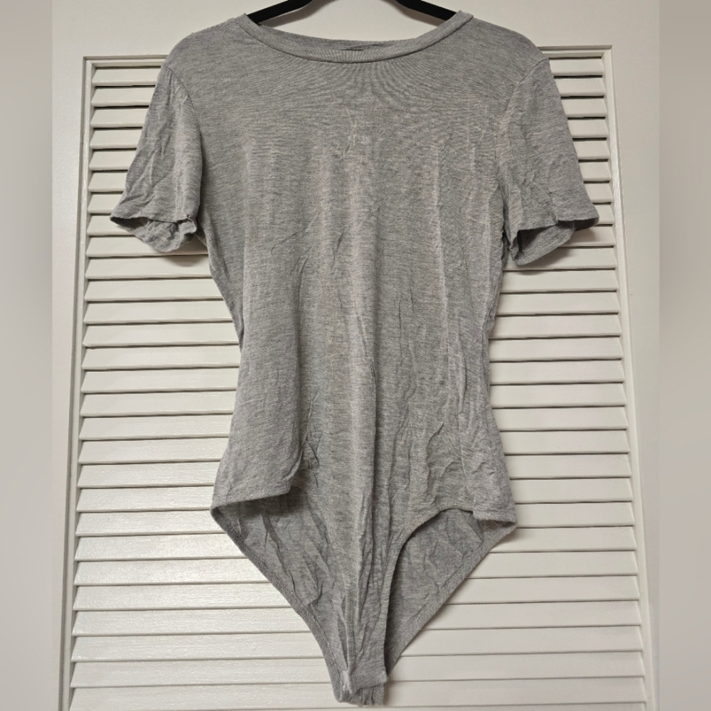 Raggs II Riches - Grey Lightweight Short-Sleeve Bodysuit